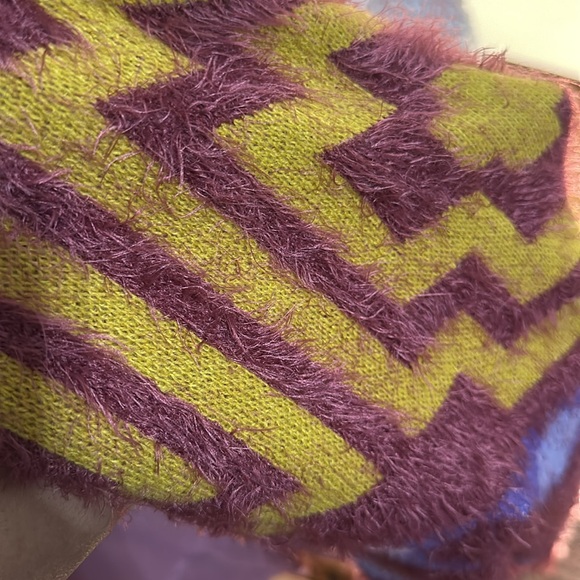 Free people Aztec Western print fringe shawl/cape - Picture 5 of 8